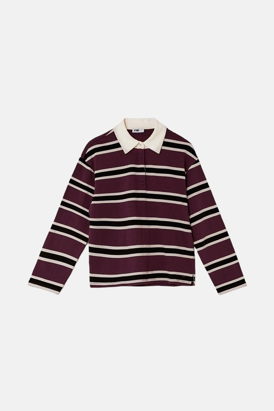 Polo à manches longues - bordeaux - TALLY WEIJL
