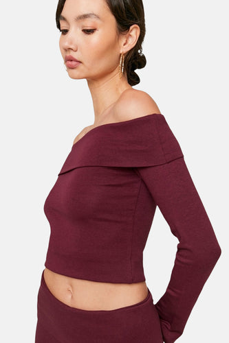 T-shirt à manches longues - Bordeaux - TALLY WEIJL