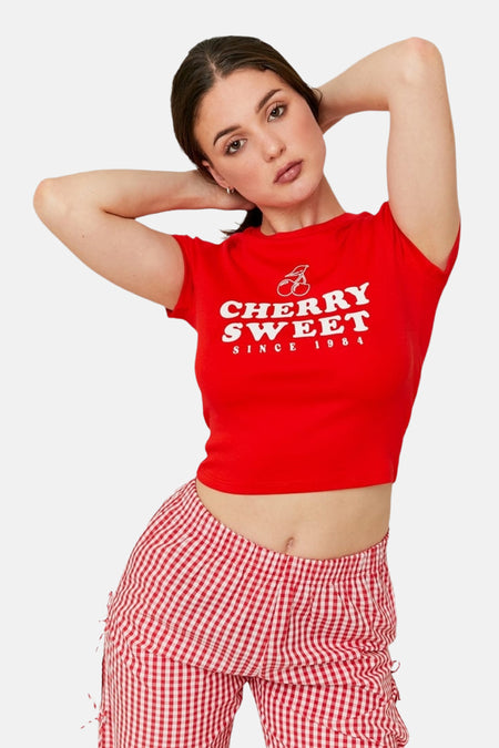 T-shirt (manches courtes) Rouge - TALLY WEIJL