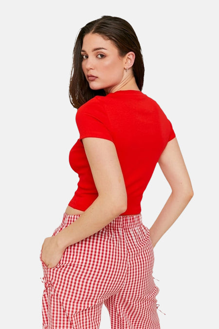 T-shirt (manches courtes) Rouge - TALLY WEIJL