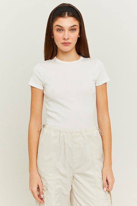 Top uni manche courte Blanc - TALLY WEIJL