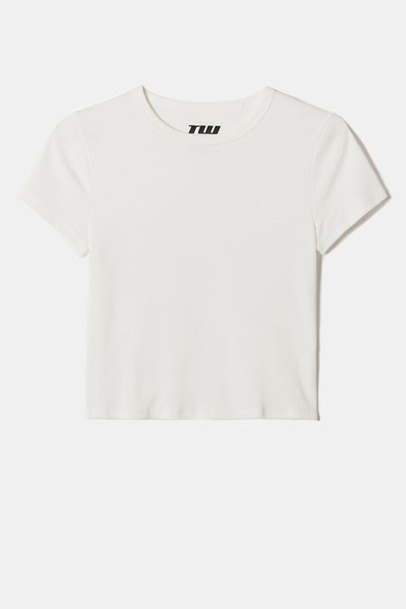 Top uni manche courte Blanc - TALLY WEIJL