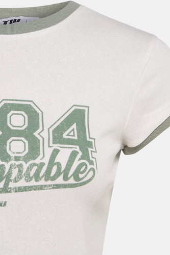 T-shirt à manches courtes - Écru - TALLY WEIJL - 3