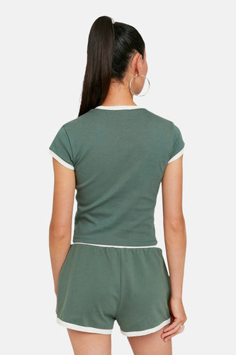 T-shirt à manches courtes - vert - TALLY WEIJL