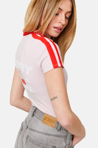 T-shirt à manches courtes - rose - TALLY WEIJL