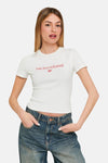 T-shirt (manches courtes) Écru - TALLY WEIJL