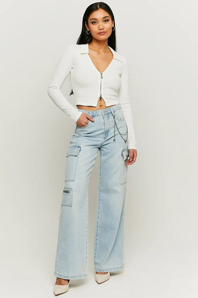 Top uni manche longue Blanc - TALLY WEIJL