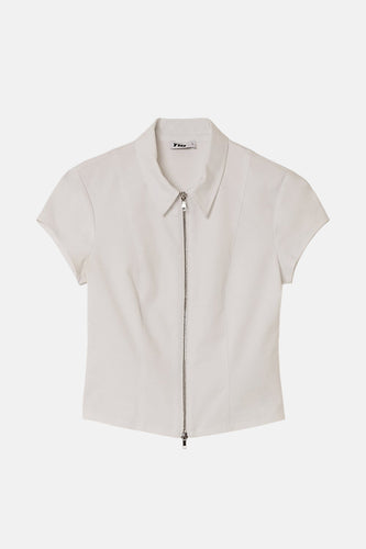 Blouse à manches courtes - Blanc - TALLY WEIJL