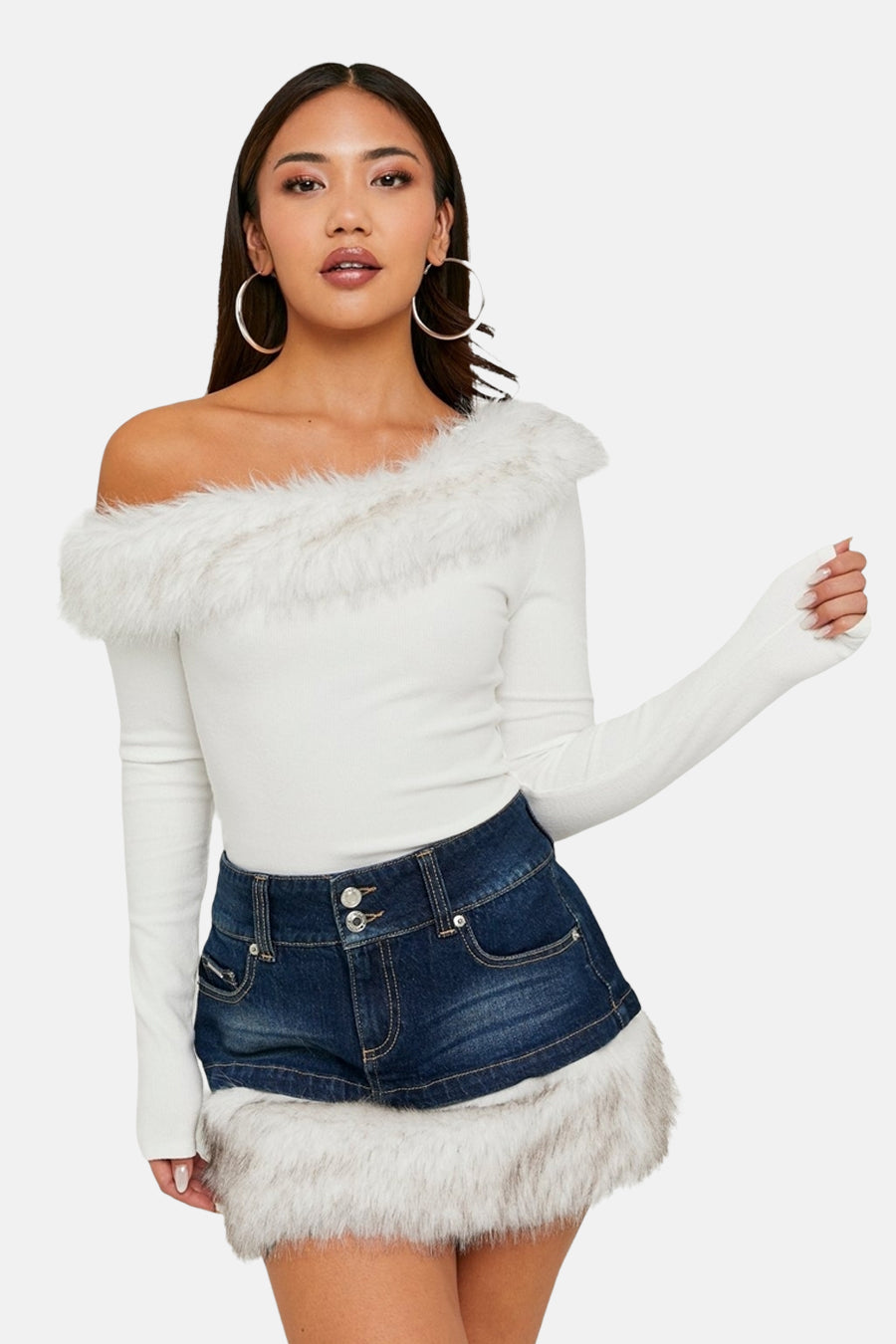 T-shirt à manches longues - écru