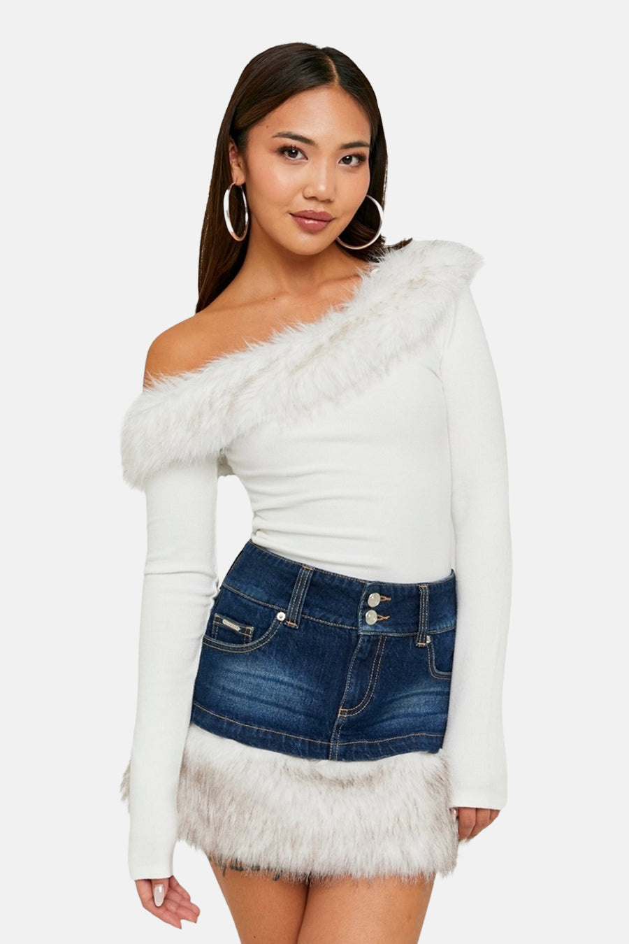 T-shirt à manches longues - écru