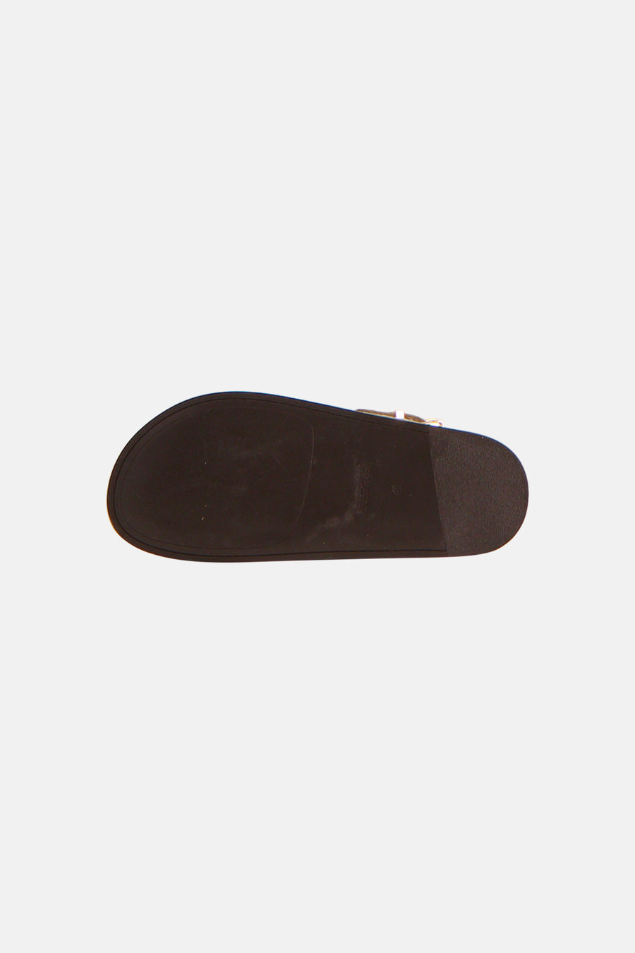 Sandales marron de SUPERTRASH, marque et taille 40 visibles sur la semelle.