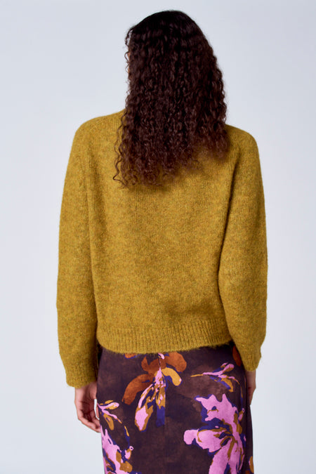 Pull col O Jaune - SUNSET STUDIO