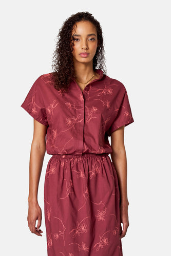 Blouse à manches courtes - bordeaux - SUNSET STUDIO