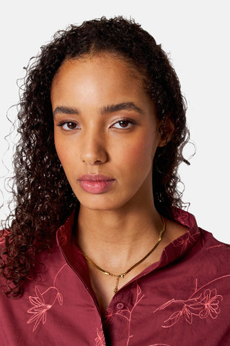 Blouse à manches courtes - bordeaux - SUNSET STUDIO