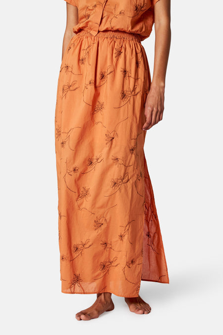 Jupe longue Orange - SUNSET STUDIO