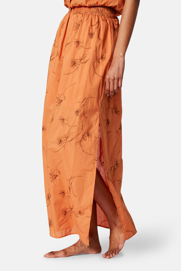 Jupe longue Orange - SUNSET STUDIO