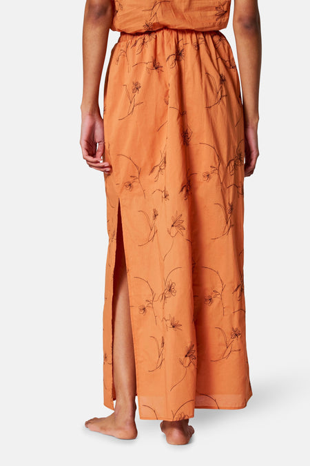 Jupe longue Orange - SUNSET STUDIO