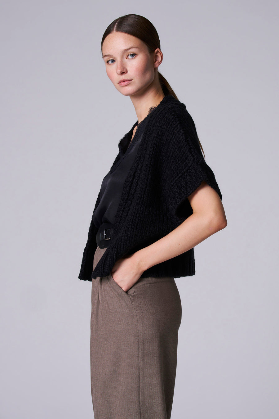 Gilet black denim - Astrid Black Label - Astrid Black Label