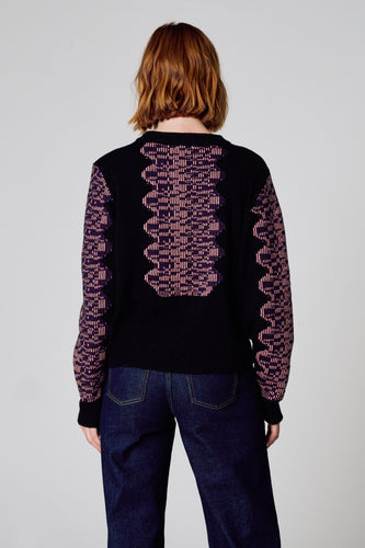 Pull à col rond - noir - Clouds of Fashion