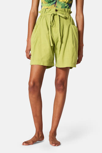 Short vert de SUNSET ST ST avec une taille ce taille et et et détails.