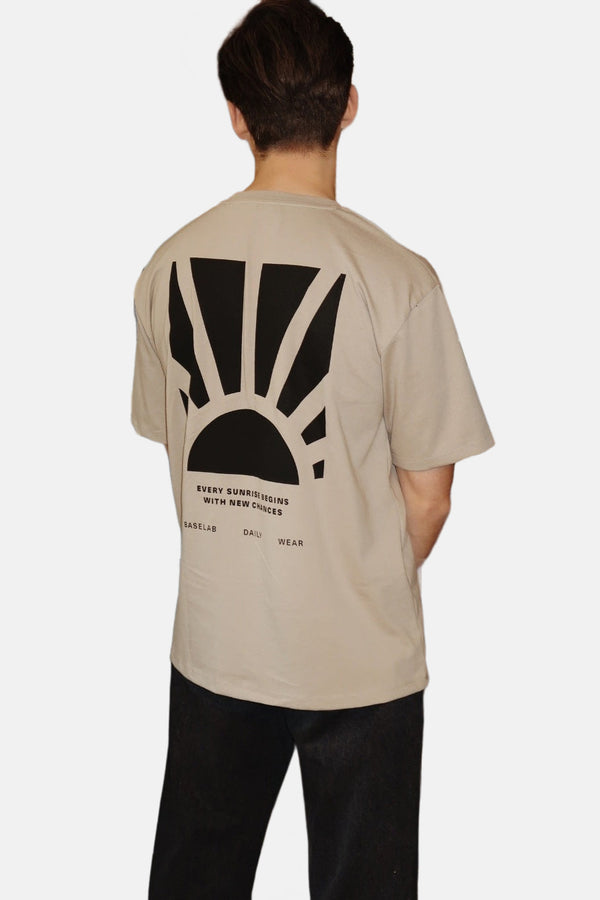 T-shirt (manches courtes) Beige - BASELAB