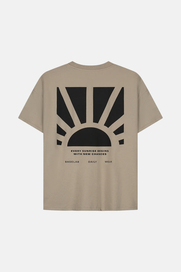 T-shirt (manches courtes) Beige - BASELAB