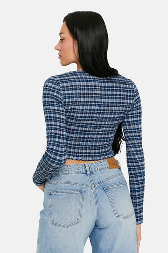 Blouse à manches longues - bleu - TALLY WEIJL - 4