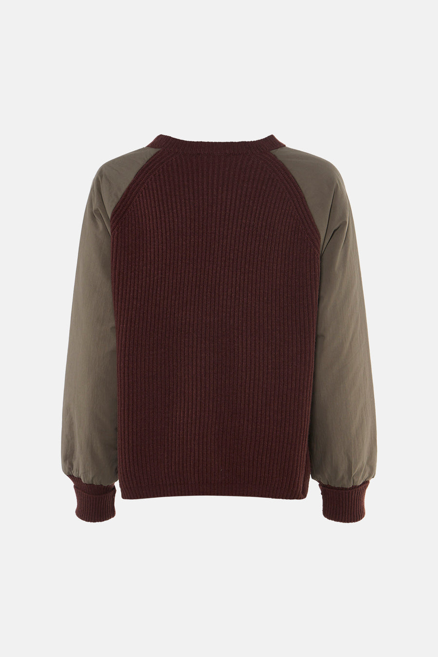 Sweat col O - brun