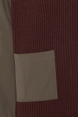 Sweat col O - brun