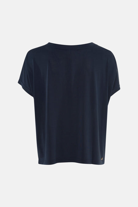 Top uni manche courte bleu - ADORÉ