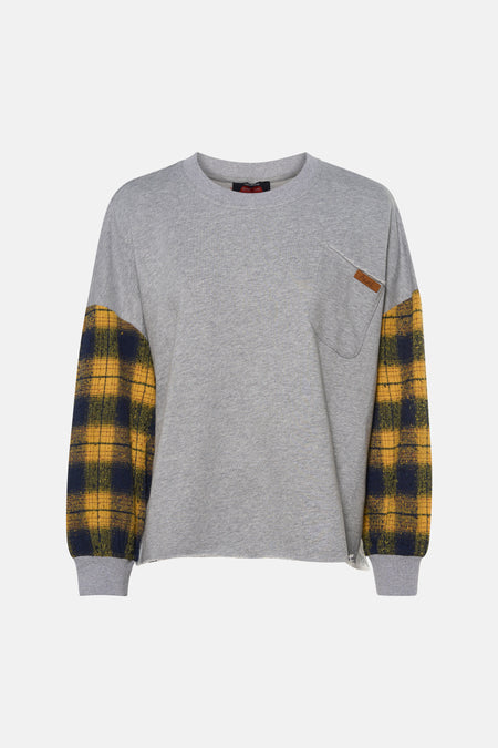Sweat col O gris - ADORÉ