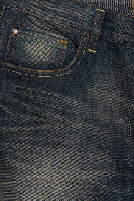 Jean &agrave; coupe carrot - bleu