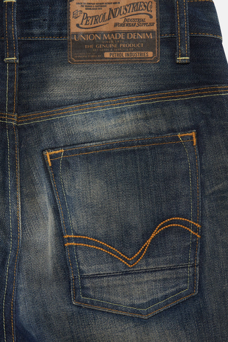 Jean &agrave; coupe carrot - bleu