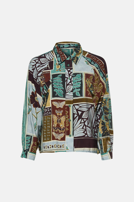 Chemise à manches longues - multicolore