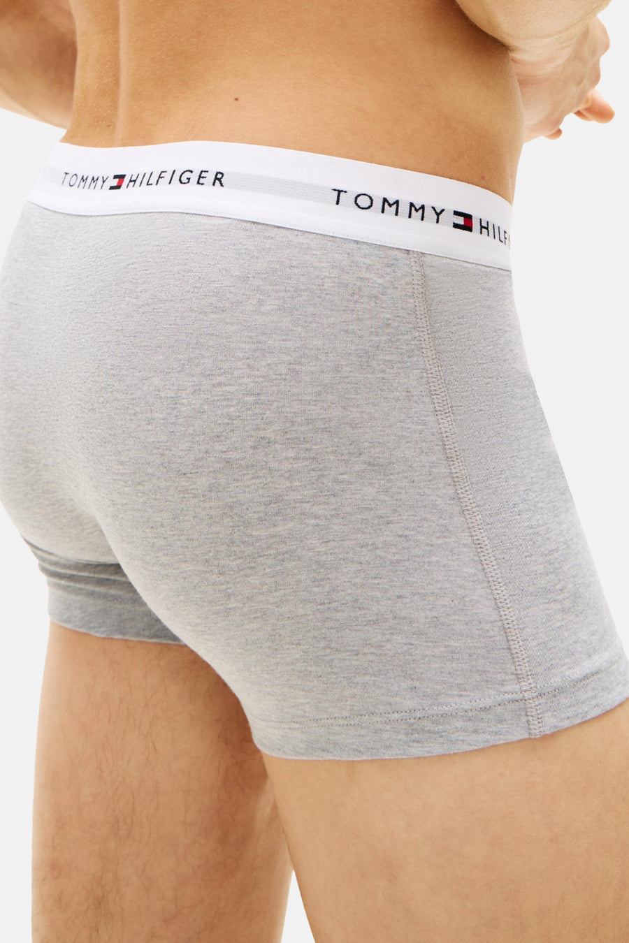 Grijze Tommy Hilfiger herenboxers.