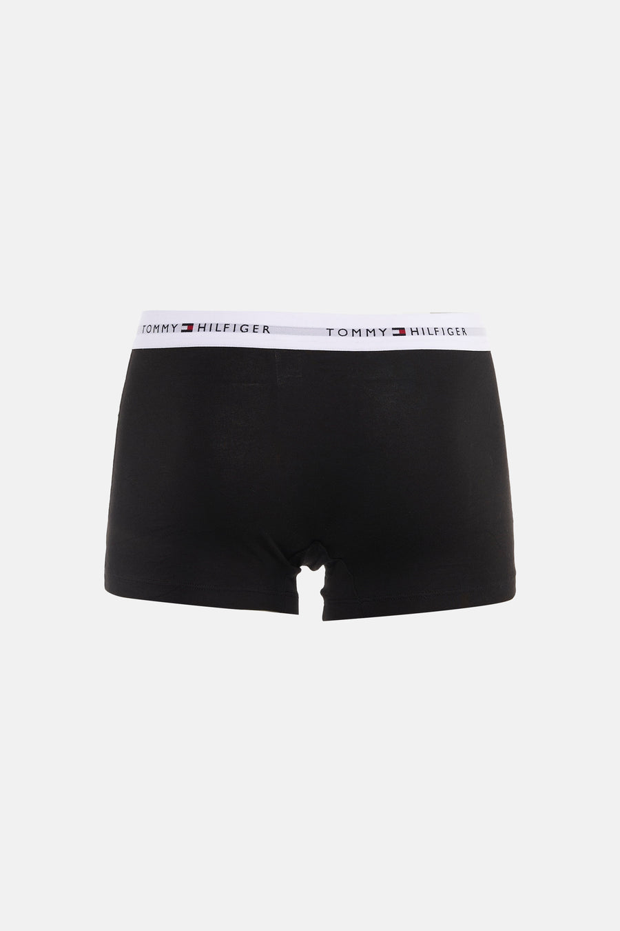 Zwarte boxershort van TOMMY JEANS, met een witte elastische band met logo.