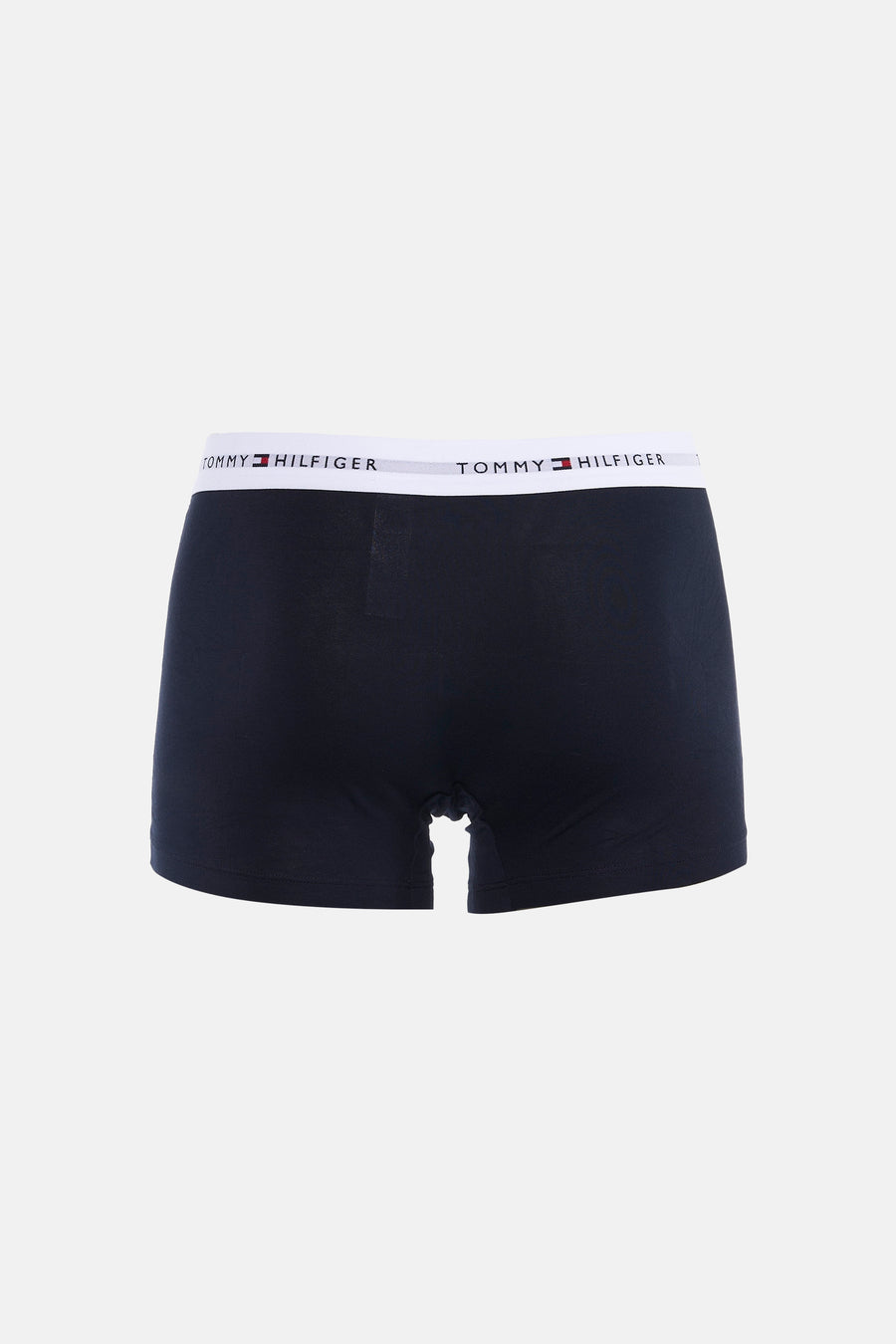 Boxer short bleu foncé de TOMMY JEANS avec une ceinture blanche à logo.