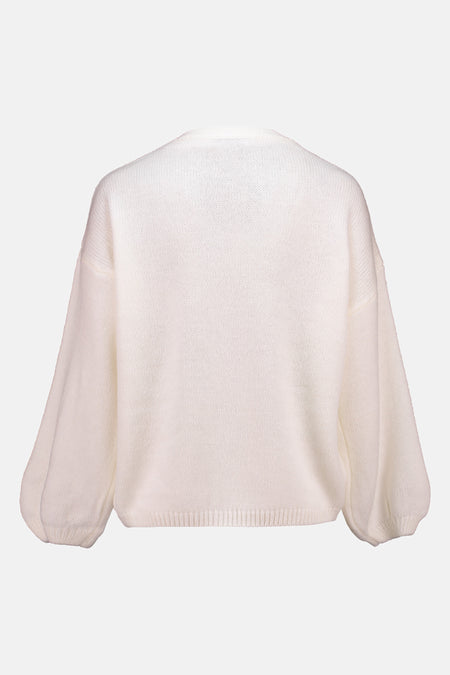 Pull col O Blanc - HAILYS