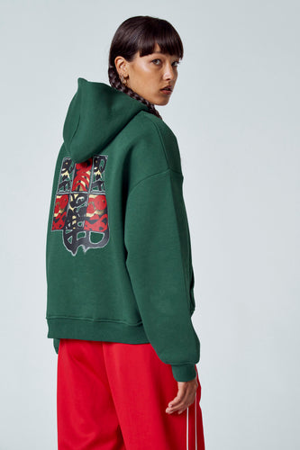 Sweat à capuche - vert