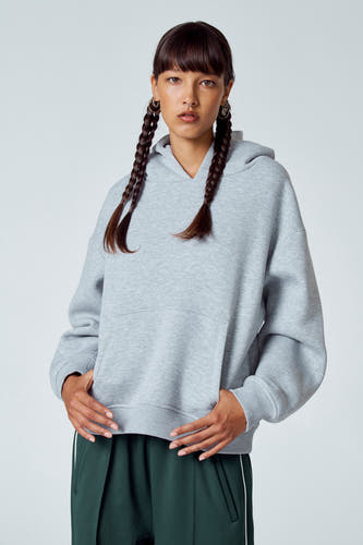 Sweat à capuche - gris