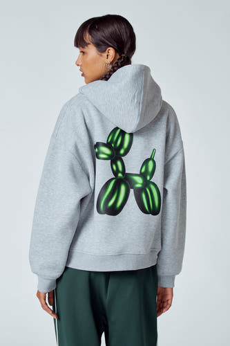 Sweat à capuche - gris