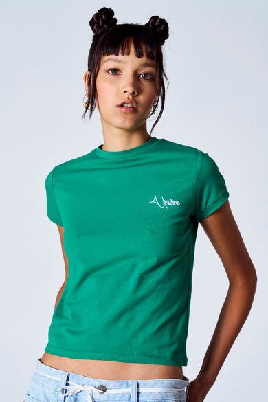 Top uni manche courte Vert - Unwind