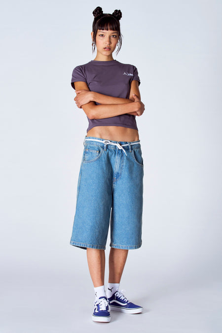 Top uni manche courte Gris - Unwind
