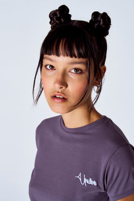 Top uni manche courte Gris - Unwind