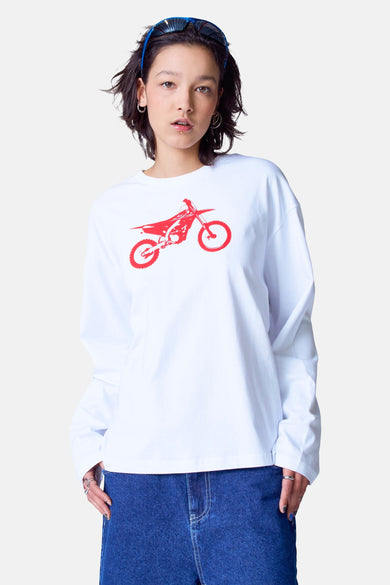 T-shirt à manches longues - blanc