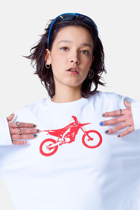 T-shirt à manches longues - blanc