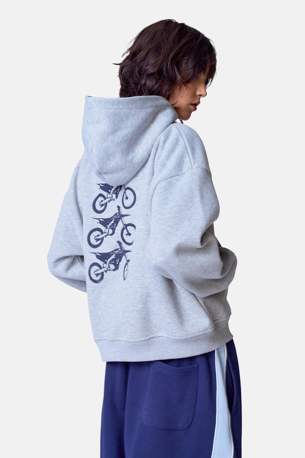 Sweat à capuche Gris - Unwind