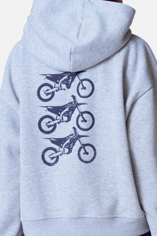 Sweat à capuche Gris - Unwind