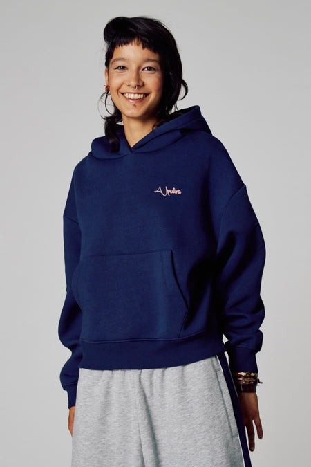 Sweat à capuche - bleu