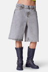 Short - mid grey denim